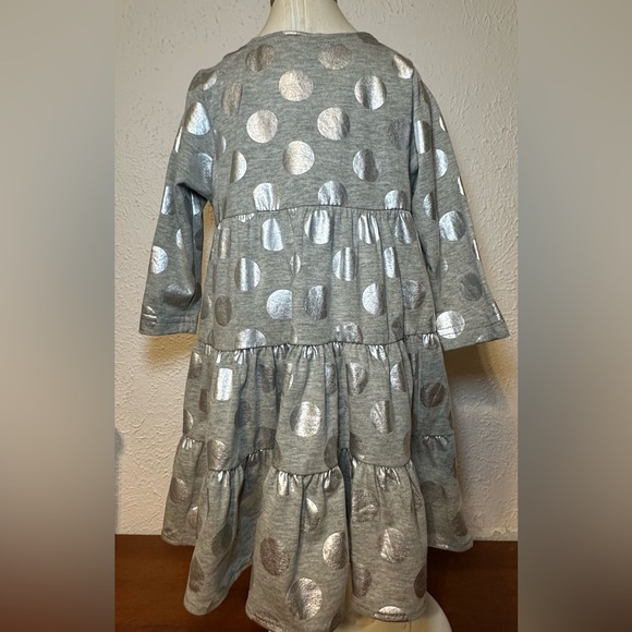 Funtasia Too silver polka dot dress sz 2T - Picture 4 of 5